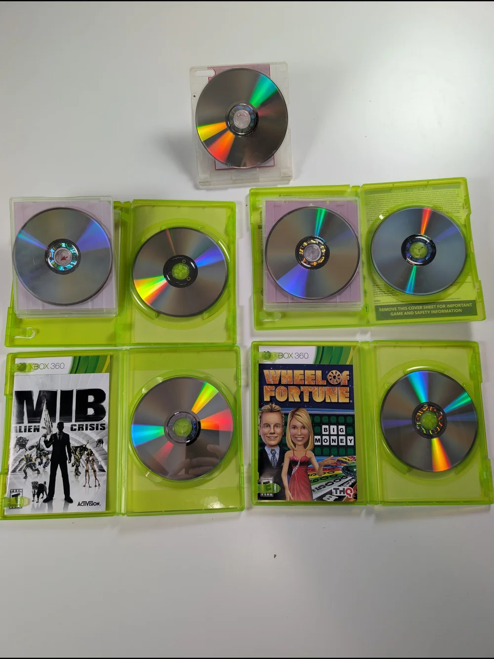 Xbox 360 Mixed Casual Family Game Lot of 7 Titles Wheel of Fortune Sims 3